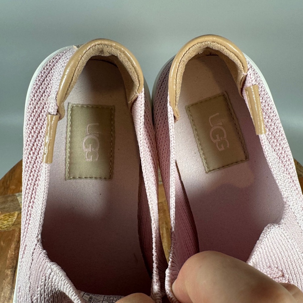 UGG Cahlvan Pink Knit Slip On Sneakers Womens 6 Low Top Shoes 1136841 - Picture 7 of 8